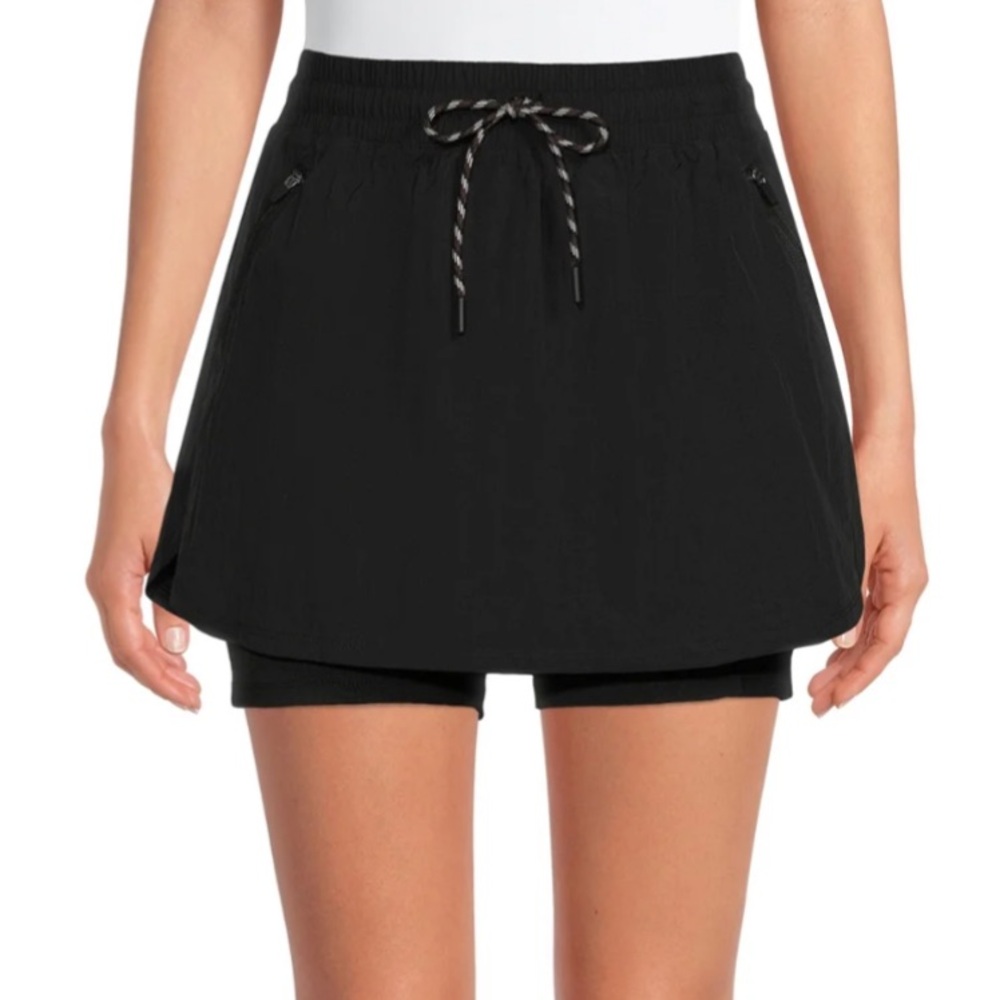 Avia Black Athletic Skort with Built-In Shorts
